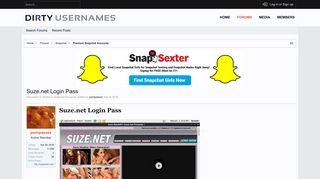 Suze.net Login Pass - Premium Snapchat Accounts