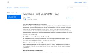 FAQ : Must Have Documents - FAQ – Suze Orman