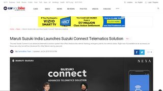 Maruti Suzuki India Launches Suzuki Connect Telematics Solution ...