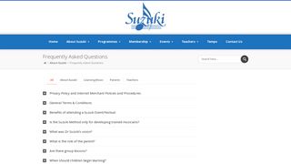 Suzuki Music Australia – Frequently Asked Questions