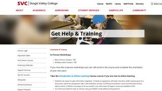SVC - Skagit Valley College - Get Help & Training