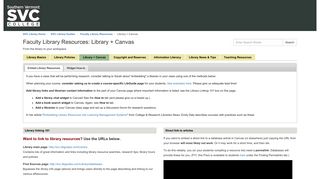 Library + Canvas - Faculty Library Resources - SVC Library Guides at ...