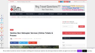 Vaishno Devi Helicopter Services | Step-by-Step Process for Online ...