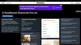 S Vinodkumar Diamonds Pvt Ltd: Company Profile - Bloomberg