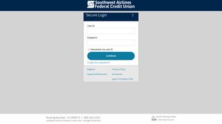 Southwest Airlines Federal Credit Union: Unsupported Browser