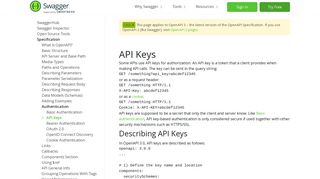 API Keys | Swagger