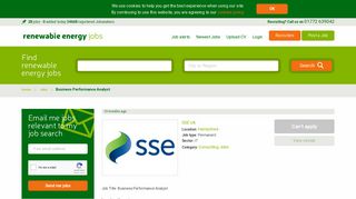 Expired: Business Performance Analyst in Hampshire at SSE UK ...