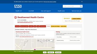 Contact - Swallownest Health Centre - NHS