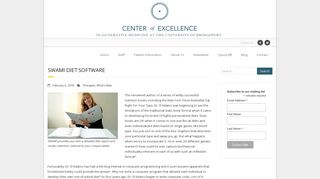 SWAMI Diet Software | UB Center of Excellence in Generative Medicine