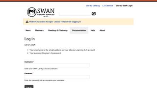 Log in | SWAN Library Services