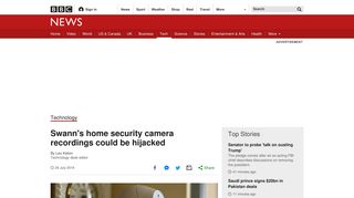 Swann's home security camera recordings could be hijacked - BBC ...