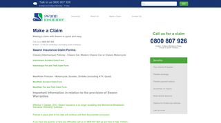 Make a Claim - Swann Insurance