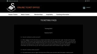 Ticketing FAQs - eTickets