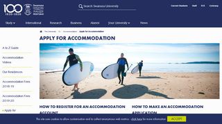 Apply for Accommodation - Swansea University