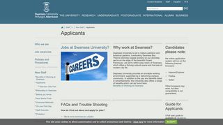 Applicants - Swansea University