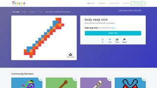 body swap stick | Minecraft Items | Tynker