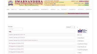 Autonomous - Swarnandhra College of Engineering and Technology
