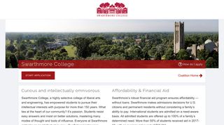 Swarthmore College - Coalition Application