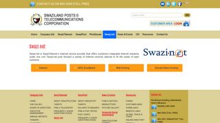 Swazi.net, a service from SwaziTelecom - a division of Swaziland Post ...