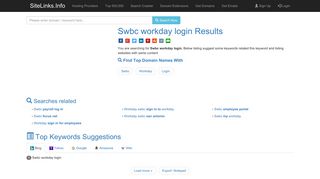 Swbc workday login Results For Websites Listing - SiteLinks.Info