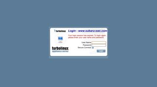Login - Turbolinux Appliance Server - www.subaru-swc.com