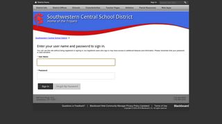 Sign In - Southwestern Central School District