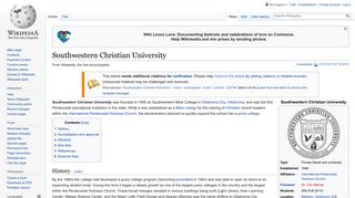 Southwestern Christian University - Wikipedia