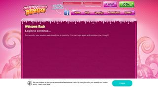 Login to continue... - Candy Shop Bingo | Play Online Bingo