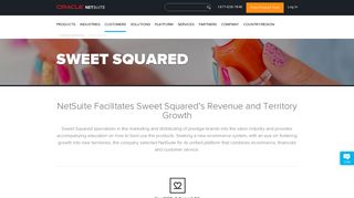 NetSuite Facilitates Sweet Squared's Revenue and Territory Growth