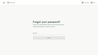 sweetgreen: Order Online - Forgot Password