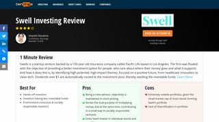 Swell Investing Review 2019 • Fees, Pros and Cons • Benzinga
