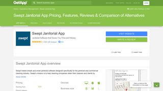 Swept Janitorial App Pricing, Features, Reviews & Comparison of ...