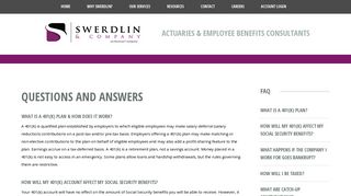 Questions and Answers | Swerdlin & Company