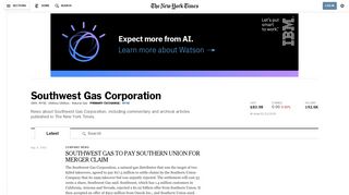 Southwest Gas Corporation - The New York Times