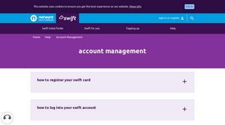 Account Management - Swift - Network West Midlands