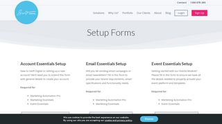 Setup and Forms - Swift Digital
