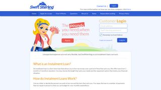Instalment Loans Direct Lenders UK | SwiftSterling.co.uk
