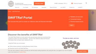 SWIFTRef Portal | SWIFT