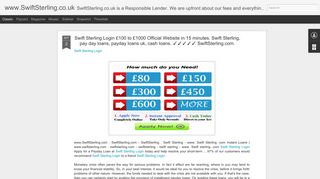 Swift Sterling Login £100 to £1000 Official Website in 15 minutes. Swift ...