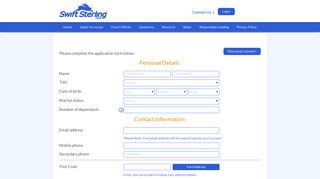 Apply Online For An Installment Loan | SwiftSterling.co.uk