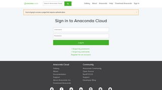 Login :: Anaconda Cloud