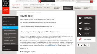 How to Apply | Degrees and Double Degrees | Swinburne University ...