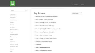 My Account - SwingU Knowledge Base
