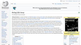 Swing Life Away - Wikipedia