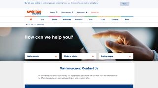 Van Insurance Contact, Help & Advice | Swinton Insurance