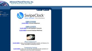 Swipeclock LogIn - Advanced Payroll Service