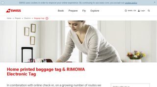 Baggage tags | Baggage check-in made easy | SWISS
