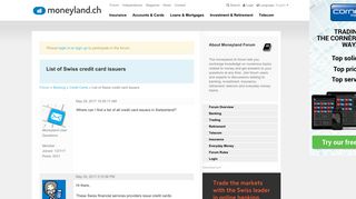 List of Swiss credit card issuers - Forum moneyland.ch