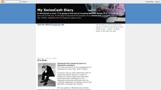 My SwissCash Diary