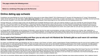 Online dating app schweiz - Ever